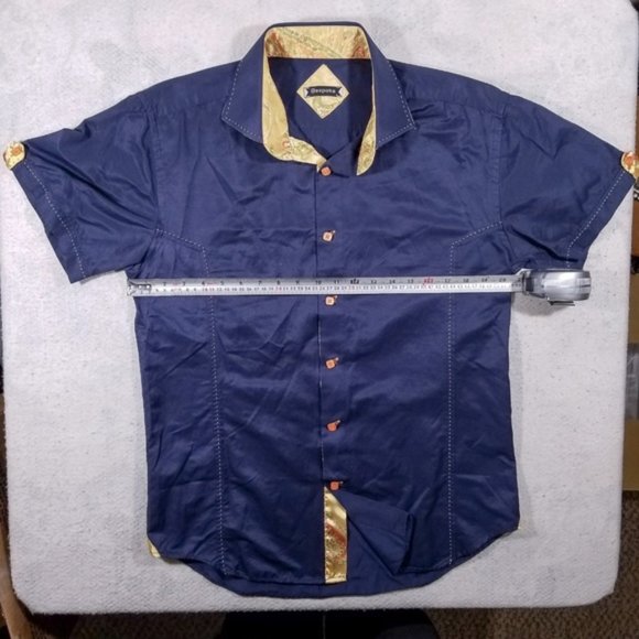 Bespoke Short Sleeve Casual Button Up Shirt - Picture 8 of 8